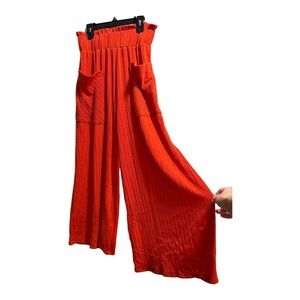 Bucket‎ List Orange Wide Leg Pants size Small